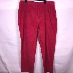 Lands’ End Corduroy Pants in Coral Pink